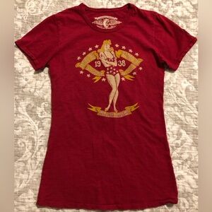 Vintage-Inspired Red Graphic Tee